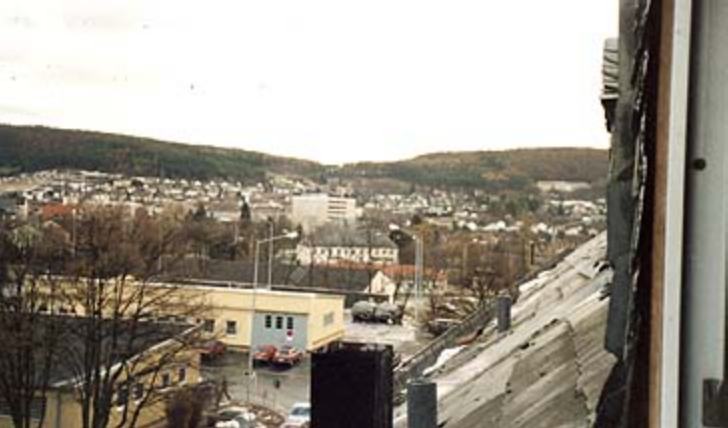 apr1303_TS18.jpg - Todd Stach - E Troop - Daley - 1986 - View from the 4th Floor window of the Motor Shops and BK beyond.