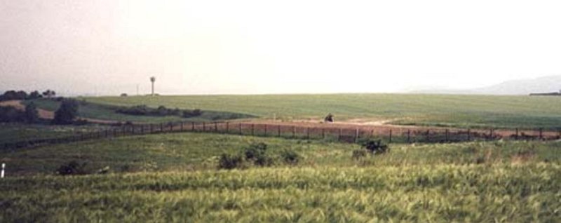apr1303_TS34.jpg - Todd Stach - E Troop - Border - 1985 - Foot patrol on the border, 1985.